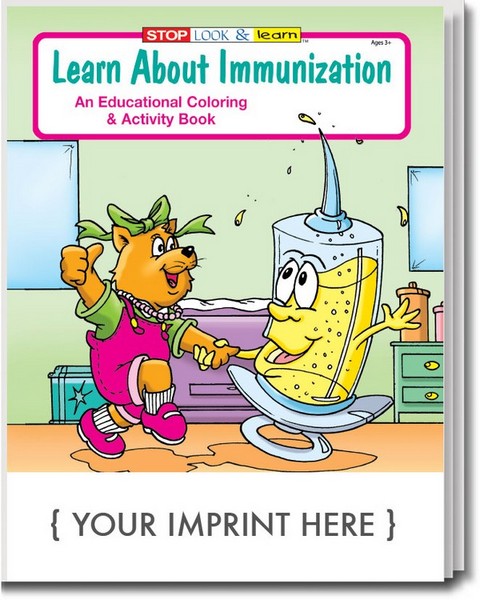 CS0420 Learn About Immunization Coloring and Activity BOOK with Custom